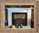 Edwardian wide corbel fireplace